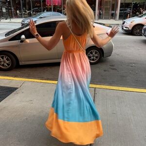 Current Air Ombre Summer Maxi Dress Small
